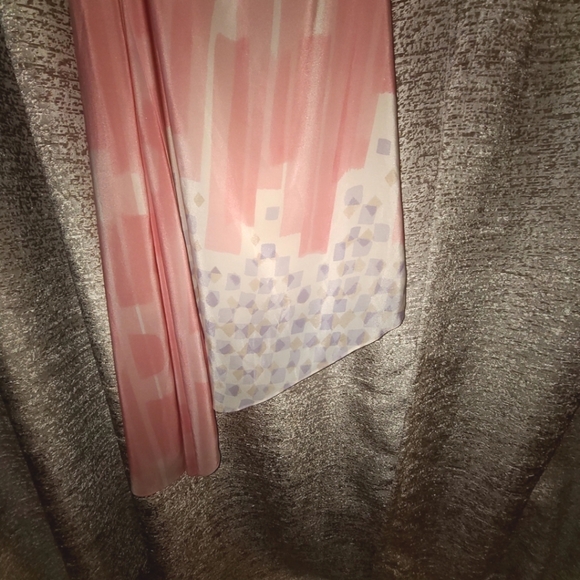 Maeve One Shoulder Dress in Pink and Gray - Picture 3 of 7